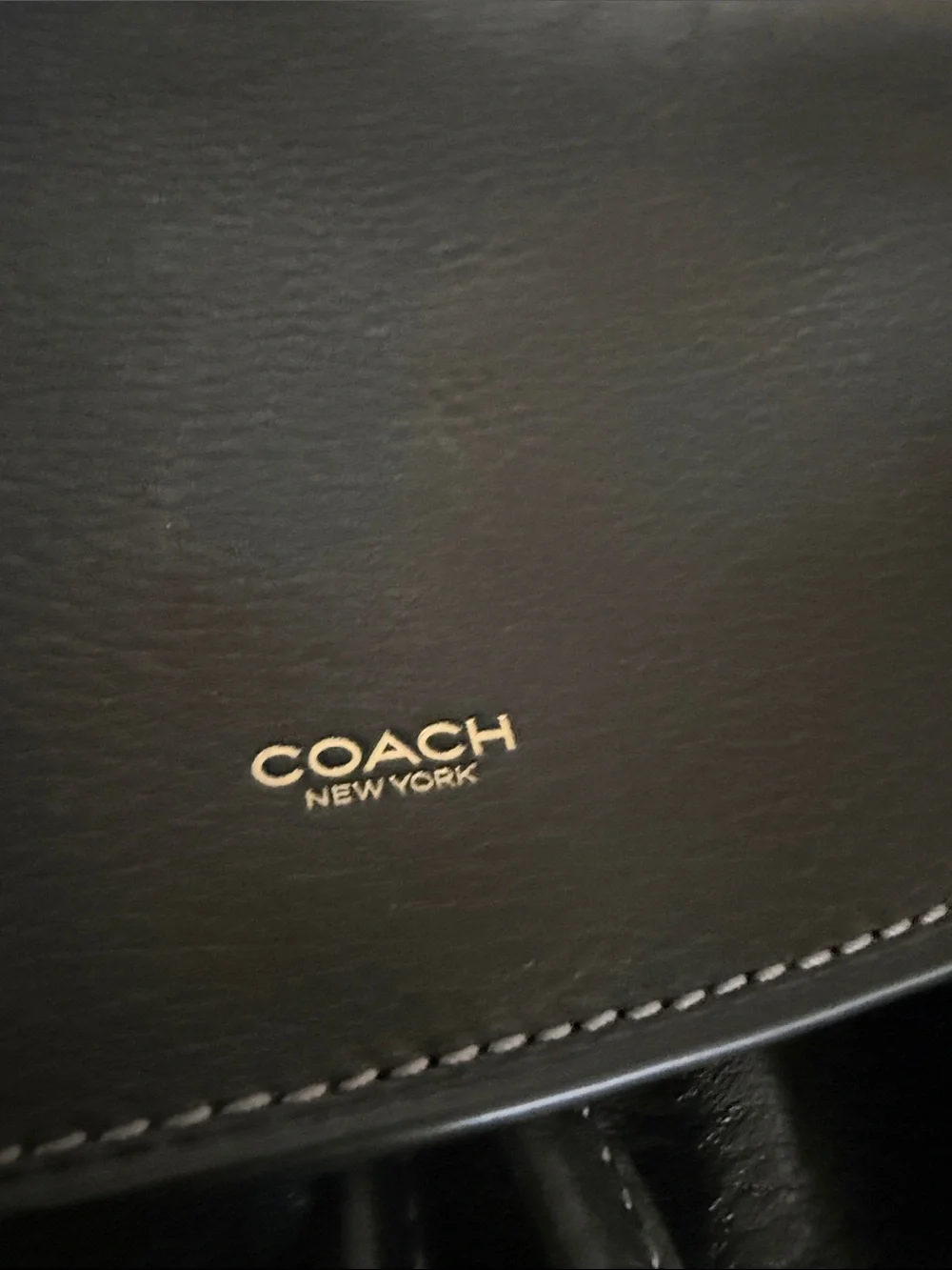 COACH New York Black Full Grain Leather Backpack | Multi-Pocket Daypack